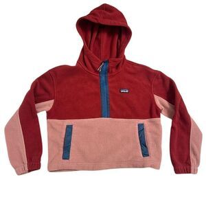 Patagonia Kids Red and Pink Hoodie